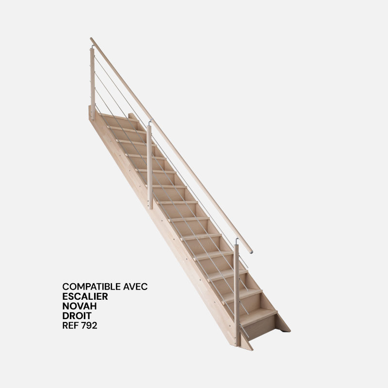Pack compatible escalier droit NOVAH - Kordo