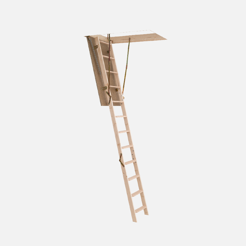 escalier escamotable grenier trappe bois pas cher loft2 Kordo